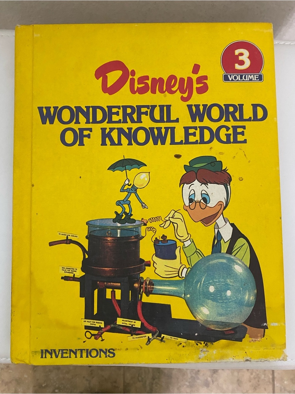 Vintage Disney's Wonderful World of Knowledge Vol. 3 - Yellow Inventions Book